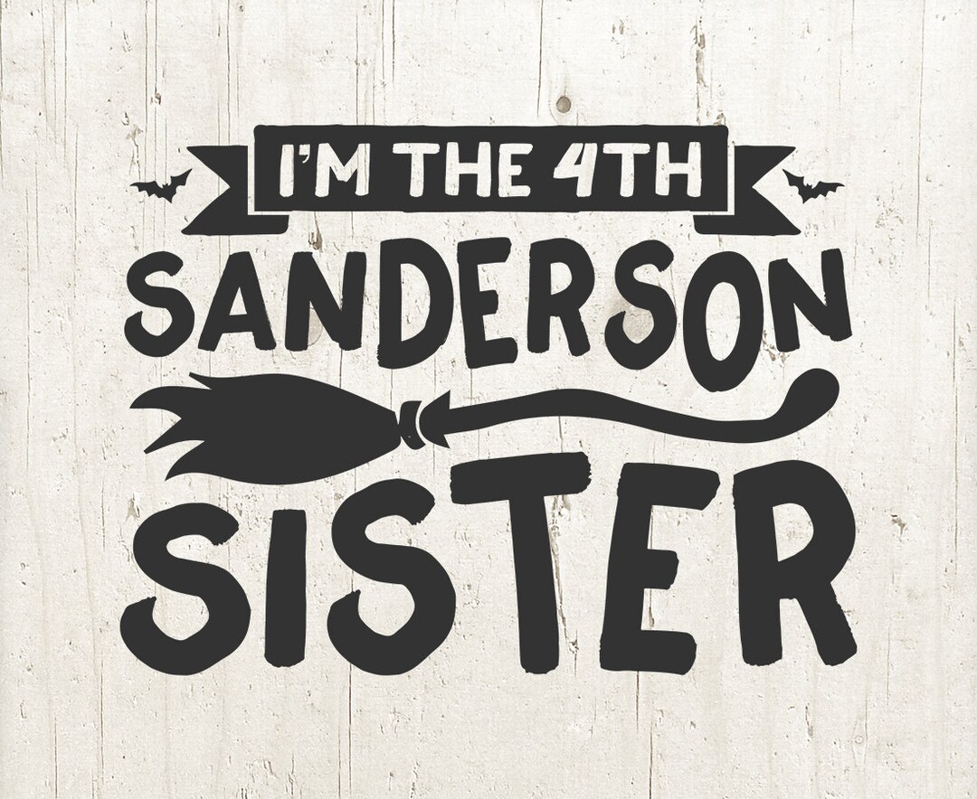 Fourth Sanderson Sister SVG - Hocus Pocus Halloween Cricut Cut File - Etsy