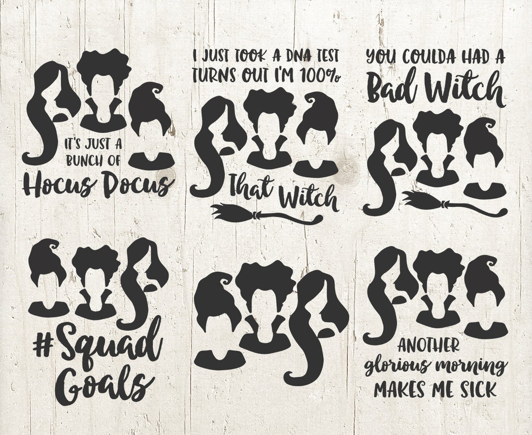 Sanderson Sisters SVG Bundle: Hocus Pocus Designs (digital Download) - Etsy
