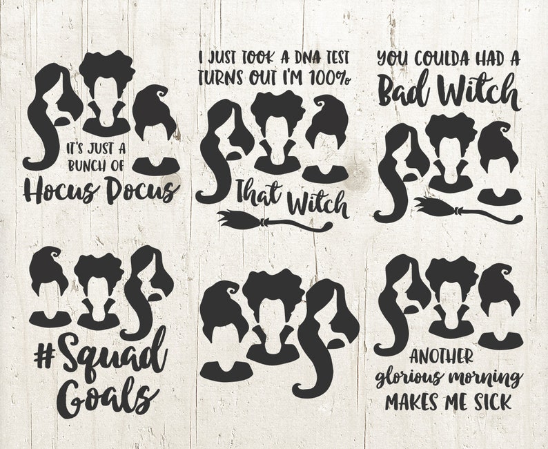 Download 6 Sanderson Sisters svg bundle sale hocus pocus svg bundle | Etsy