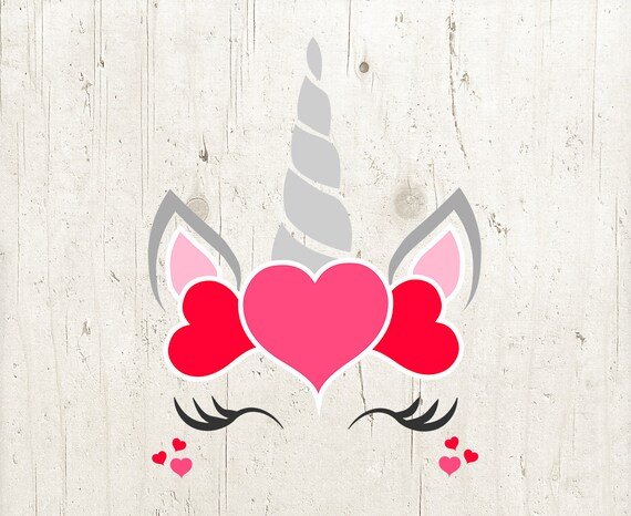 Download Unicorn Svg Unicorn Eyelashes Svg Valentines Day Unicorn Etsy