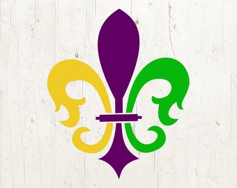 Fleur De Lis SVG: Louisiana Mardi Gras Clipart (Digital Files)