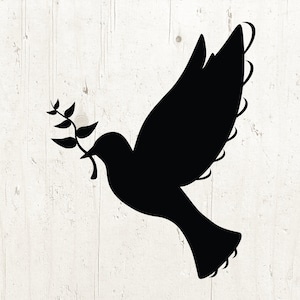 dove svg, imágenes prediseñadas paloma, luto svg, christian svg, paz svg, paloma paz svg corte clip art, paloma svg Silueta Cameo Cricut