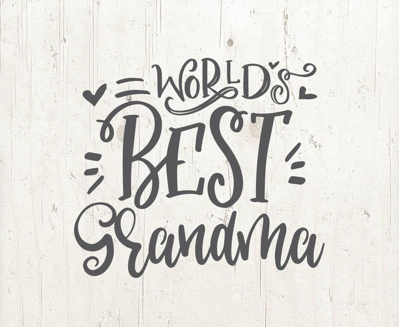 Download Grandma SVG World's Best Grandma Mother's Day Vector | Etsy