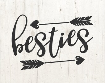 Besties SVG Files Best Friends svg for Cutting Machines Cameo or Cricut - Sister Svg, Friends Svg, Mamas girl svg, Girl svg files