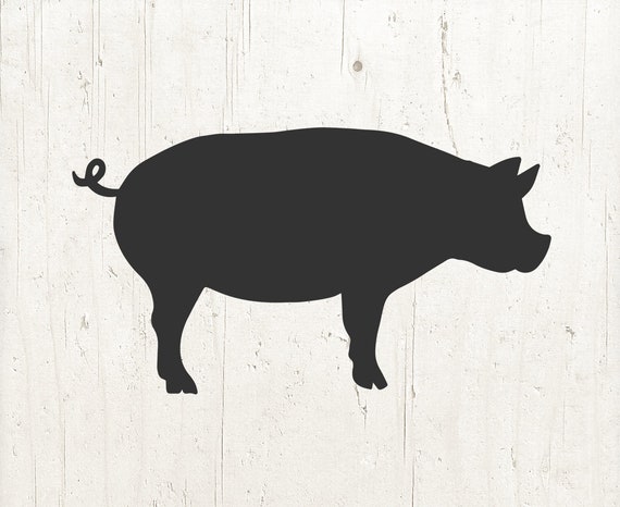 Download Pig Svg File Pig Svg Pig Clipart Farm Svg Pig Silhouette Etsy