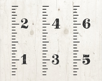 Tabla de crecimiento de granja SVG: Regla de pared de 1,8 m, decoración del hogar familiar (descarga digital)