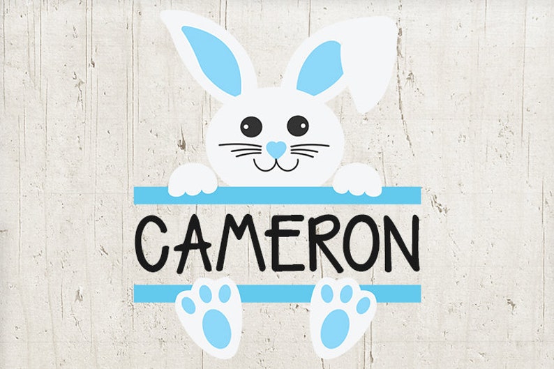 Download Boy Easter Bunny With Name Svg Eps Jpg Png Dfx Digital Download Cute Bunny Face Ears Whiskers Svg For Cricut Clip Art Art Collectibles