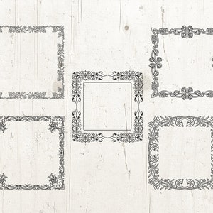 Digital frames clip art, decorative frames, clipart frame, svg bundle frames, frame clipart, frames svg, square frame svg, ornate frames svg