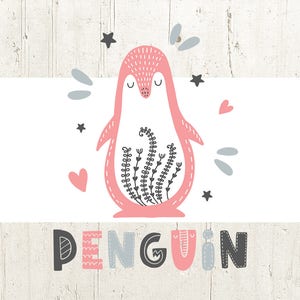 Penguin SVG, Penguin Clipart, Penguin Cut Files For Silhouette, Files for Cricut, Vector, Svg, Dxf, Png, Eps, Decal