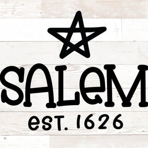 Salem Svg, Halloween Svg, Witch Svg, silhouette cricut cut files, wicca svg, witchcraft svg