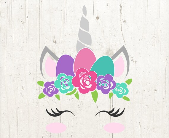 Download Unicorn Svg Unicorn Easter Svg Floral Unicorn Svg Unicorn Etsy