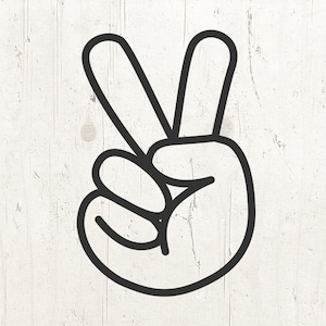 Hand peace sign svg, peace sign svg, peace hand svg, svg, svg cut file, peace clipart, peace vector, svg file Cricut Silhouette