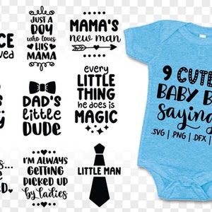 Baby Boy SVG Bundle, Newborn SVG Bundle, Baby Quote Bundle, Baby Sayings svg, Baby Onesie SVG, Baby Boy svg
