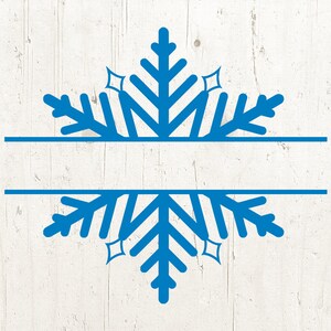 Download Split Snowflake Svg Snowflake Name Svg Christmas Svg Etsy