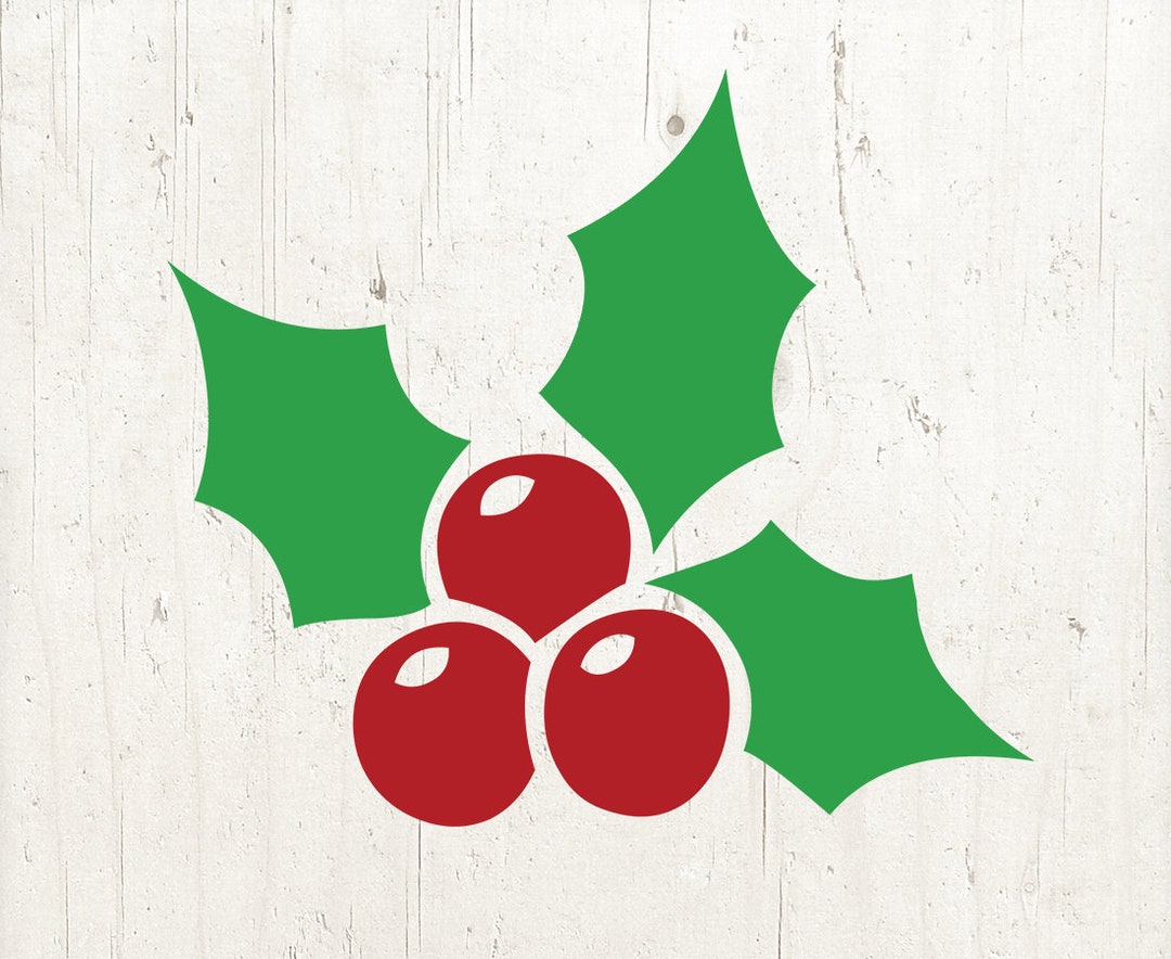 Christmas Holly Svg, Holly Svg, Mistletoe Svg, Christmas Svg, Svg Files