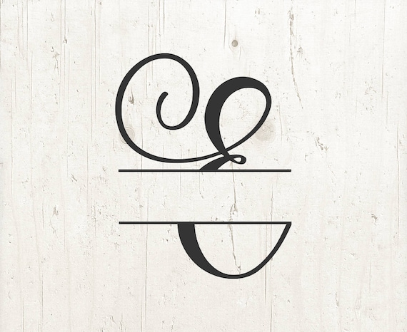 Download Letter E SVG Split Monogram Alphabet Letters Split Letter ...