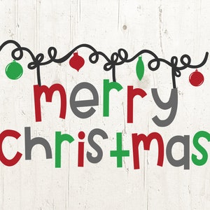 Merry Christmas SVG Sign Decor Vinyl Cut File for Cricut and Silhouette, christmas ornament, merry christmas svg