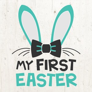 Baby Ostern Svg - Geburtstag Svg - Häschen Gesicht Svg - Bunny Ohren Svg - meine erste Ostern Svg - Ostern junge Svg - Neugeborene Ostern SVG