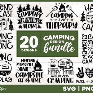 Camping svg Bundle, Camping svg files for shirts, Camper SVG, Happy Camper svg, Camping png Commercial Use svg