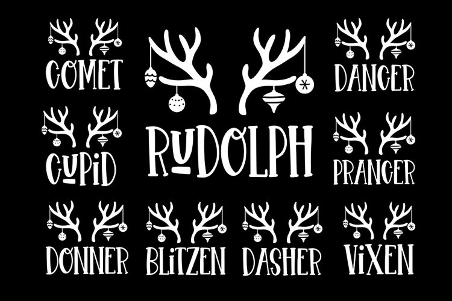 reindeer name tag reindeer name tag