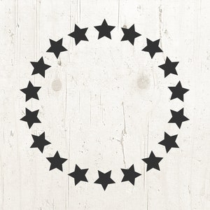 Star SVG , star clipart, Star Svg, monogram frame svg, circle frame svg, frame svg, star vector, Star silhouette svg, Star cut files