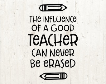 Teacher Appreciation SVG Quote Design (Digital Download)