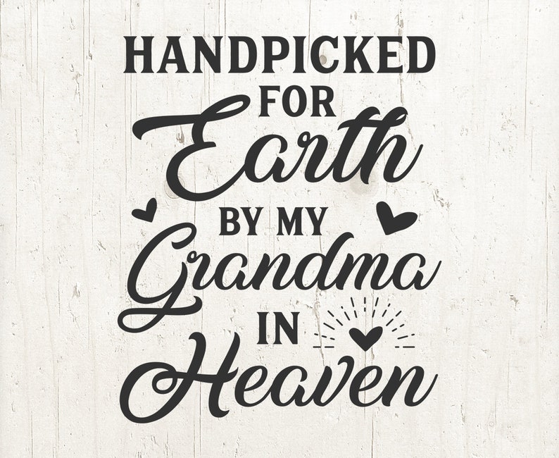 Download Handpicked for earth svg heaven svg grandma svg in | Etsy