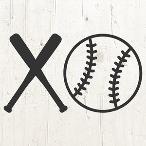 xoxo SVG, SVG de baseball bat, baseball SVG, maman de baseball, sports SVG, fichiers SVG pour Cricut, silhouette, couper des fichiers, SVG, DXF, png, EPS, JPEG