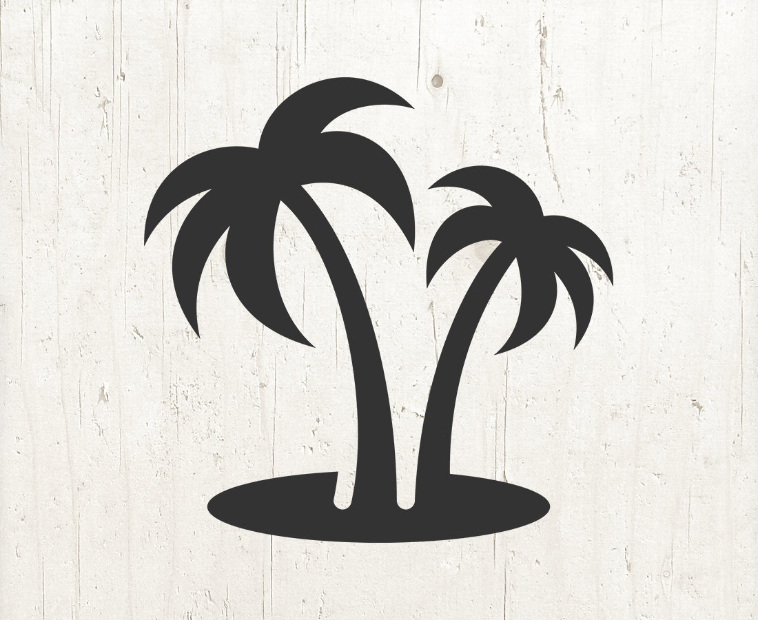 Palm Tree Svg File For Cricut 2 Palm Tree Clipart Printables And Svg ...