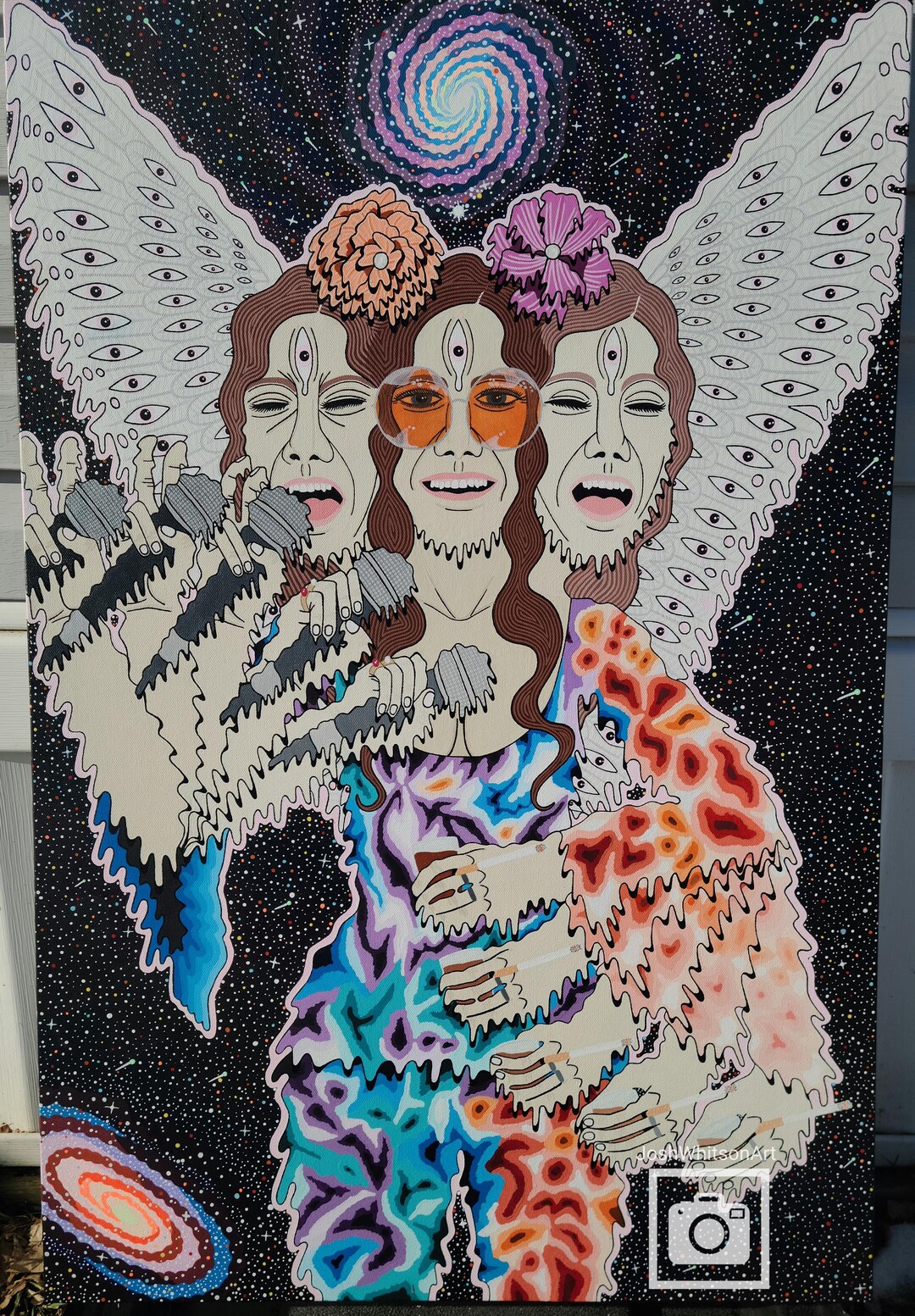 Janis Joplin Portrait - Psychedelic Artwork - Trippy Prints - Original ...