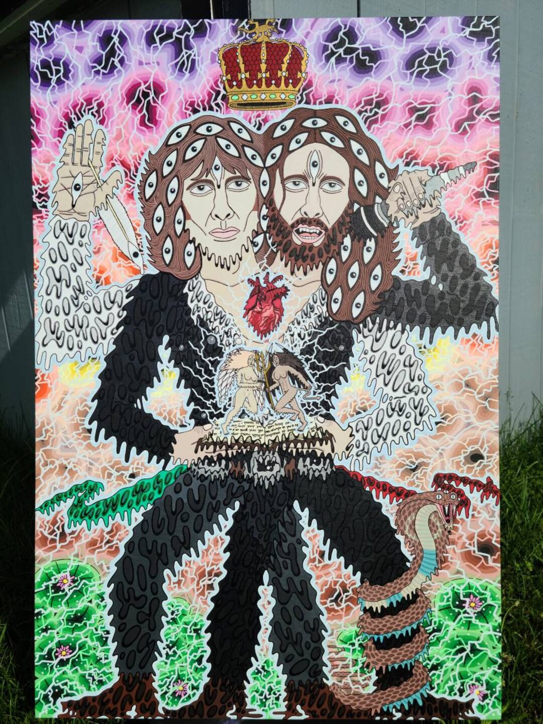 Jim Morrison Portrait - Psychedelic Artwork - Visionary Art