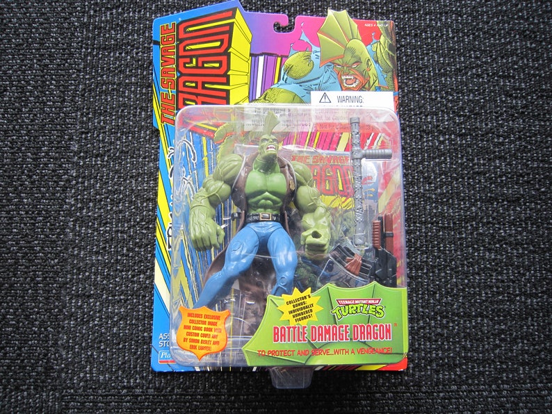 1995 TMNT Battle Damage Dragon MOC