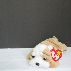 Ty &quot;Wrinkles&quot; Dog -1996- RARE original Beanie Baby