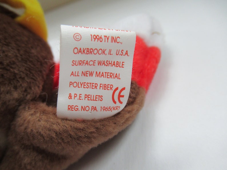 Gobblesty Beanie Babyoriginal 1996 Rare/retired With Errors Etsy