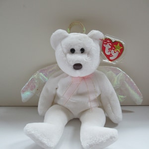 Halo, the Angel Bear Beanie Baby, original 1998, mint condition