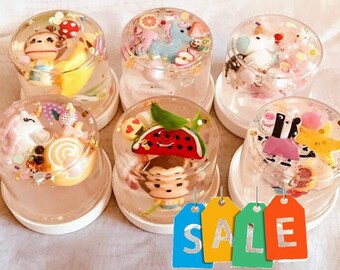 Unicorn Party Favors / Best CLEAR SLIME /asmr / crystal clear slime with tons of cool stuff / Unicorn Slime / Mermaid Slime / free slime