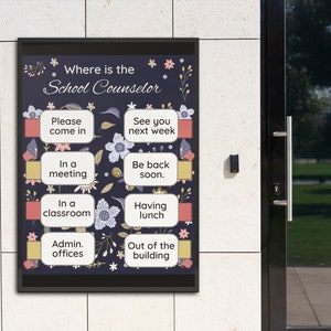 Where is the School Counselor door office sign, Back to school, instant download, 8x10