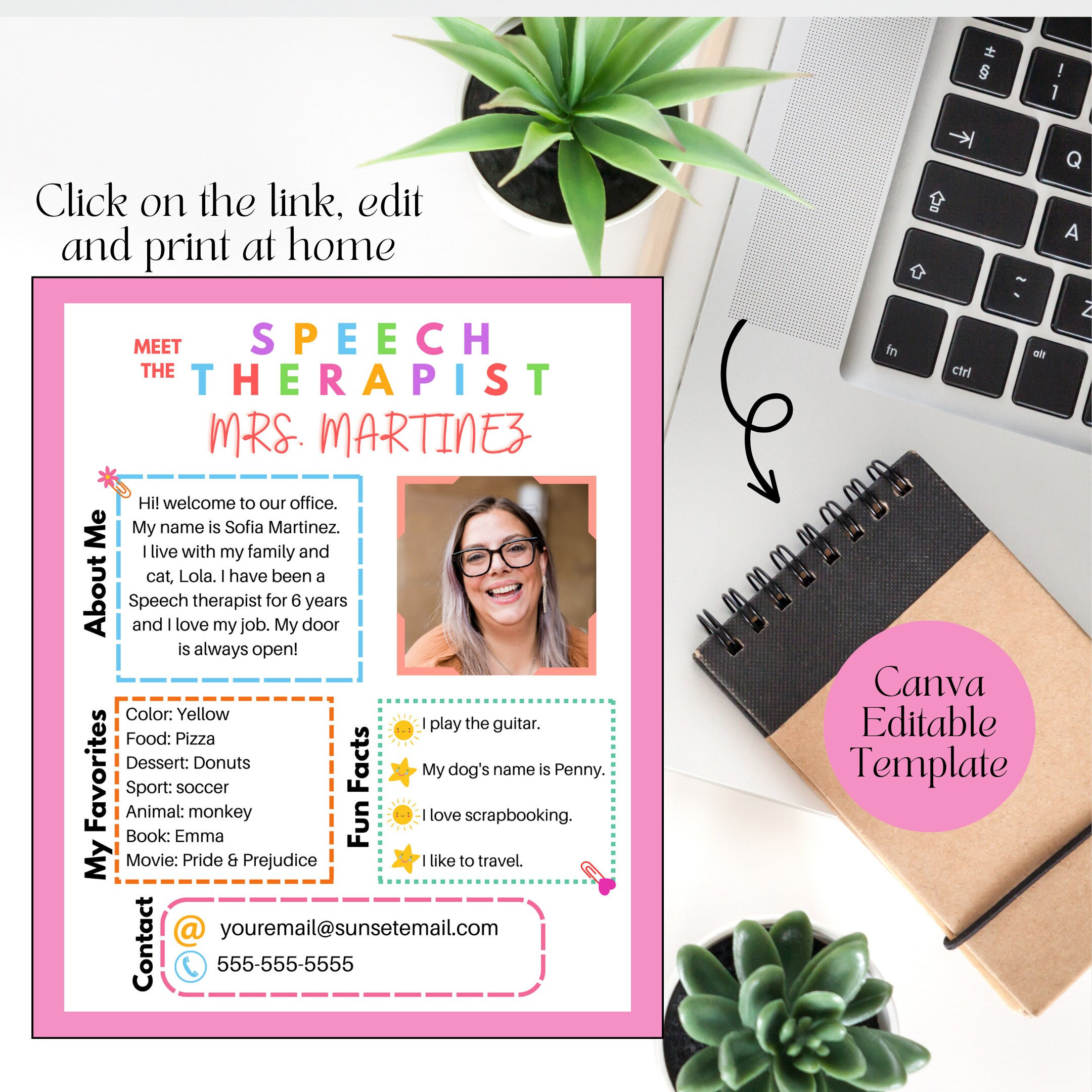 meet the speech therapist template