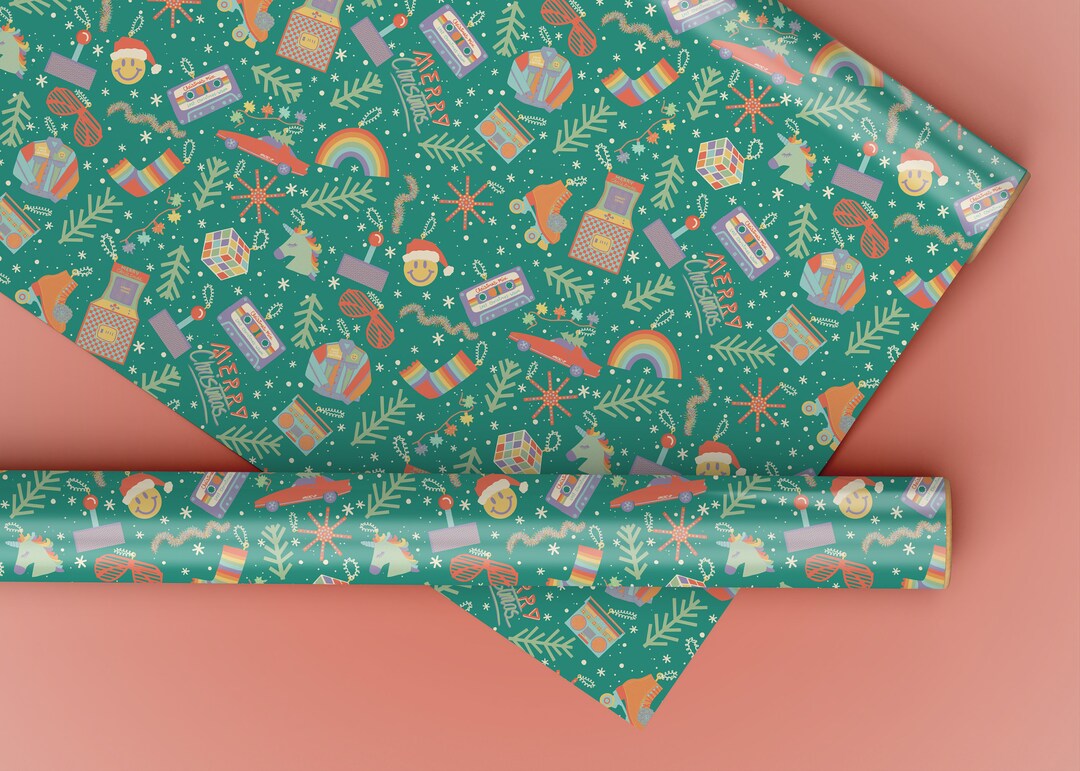 FL - Korean Flower Wrapping Paper Texture PREVIEW 
