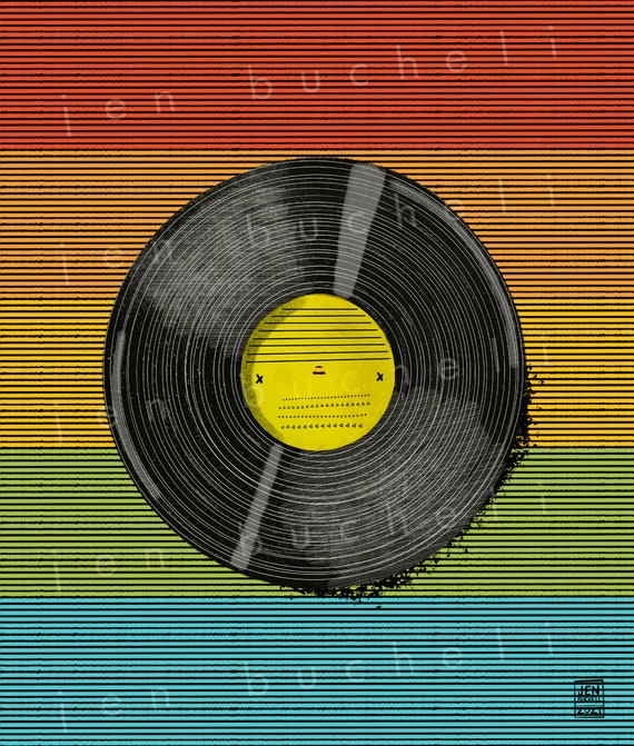 Grunge Retro Rainbow (vinyl)