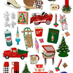 kitschy paper mache angels art sticker set stickers labels etsy