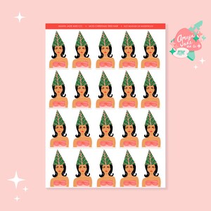 Christmas Stickers, Nostalgic Stickers, Kitschy Christmas, Retro Christmas Stickers, Stocking Stuffer Gift, Christmas Gift for Her, Planner