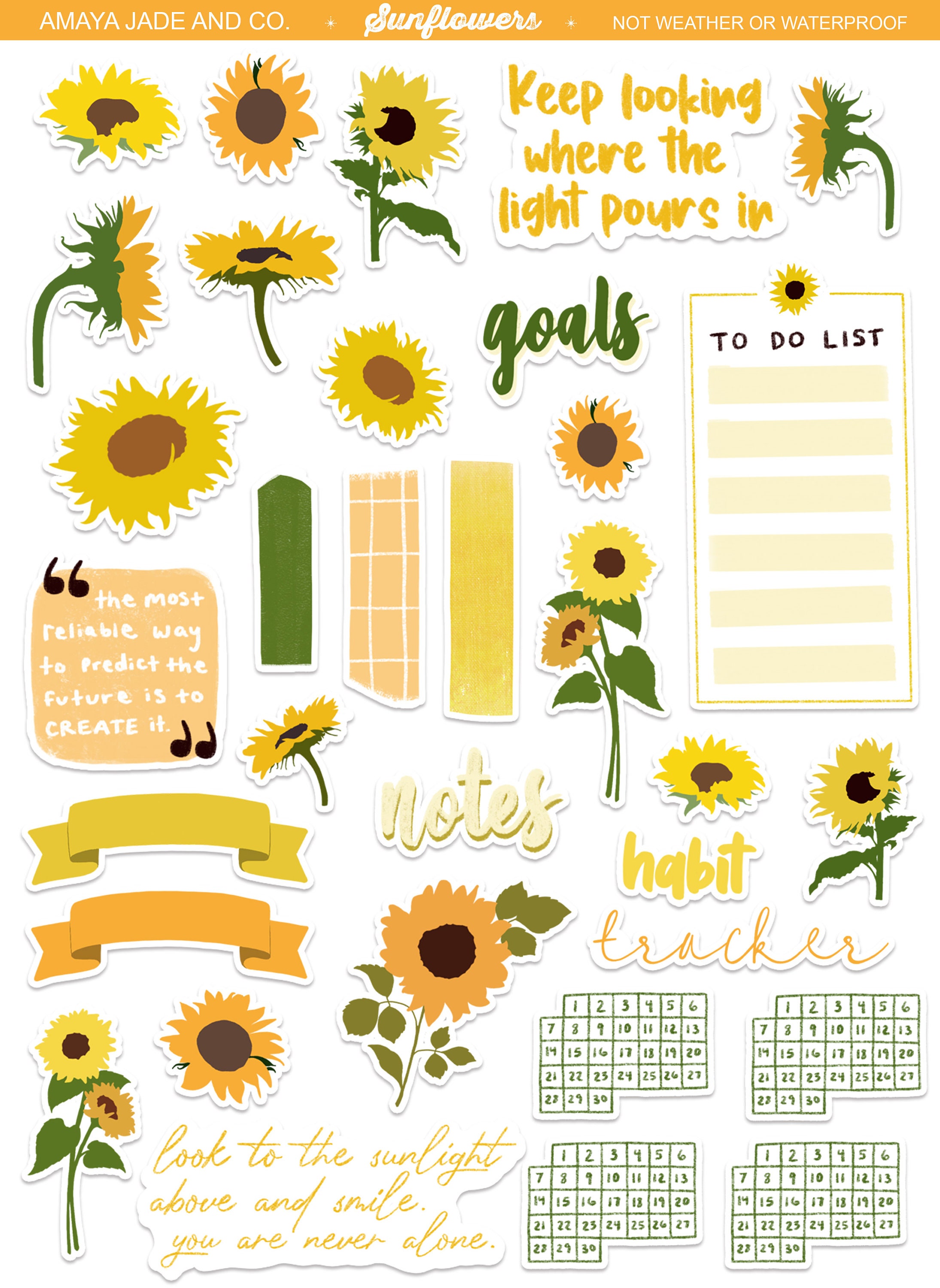 Creatures of the Night Journal Kit Printable Planner Stickers — Sunflower  Child Designs