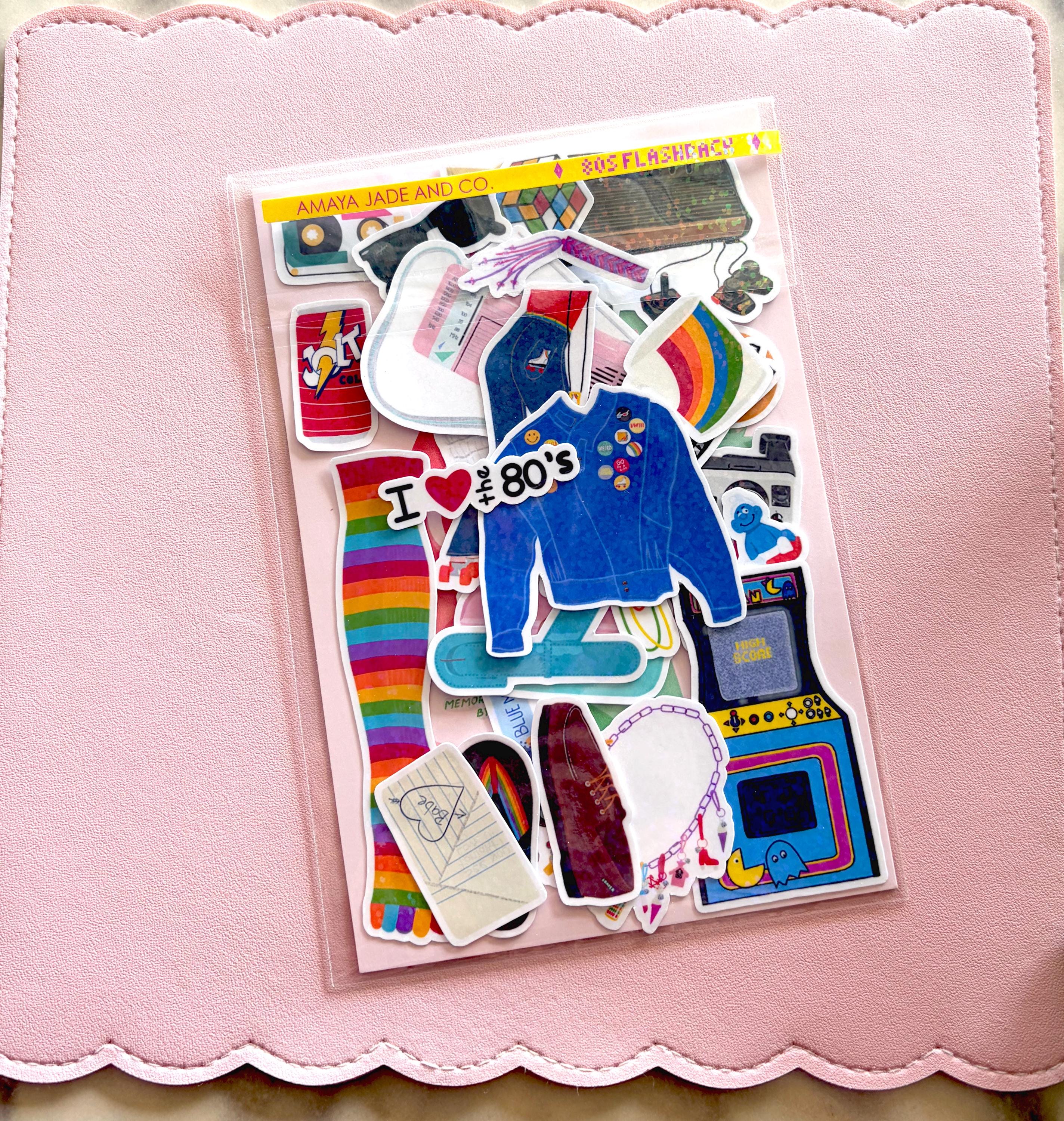 80s Flashback Holographic Sticker Pack: 80s Stickers - Etsy