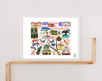 Decatur Illinois Art Print: Hometown Nostalgia