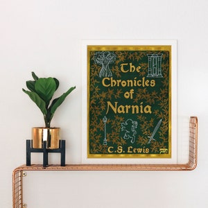 Narnia Book Cover Art Print: Fantasy Fiction Fan Art