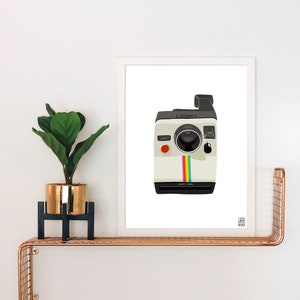 Instant Vintage Camera Art Print | Retro Camera | Vintage Camera | Camera Art | Thrift Store Find | Antique Camera | Photographer