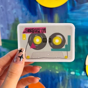 Summer &#39;84 Mix Tape Sticker: Retro Waterproof Vinyl Decal