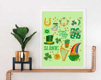 St. Patrick's Day Art Print: Irish Holiday Decor