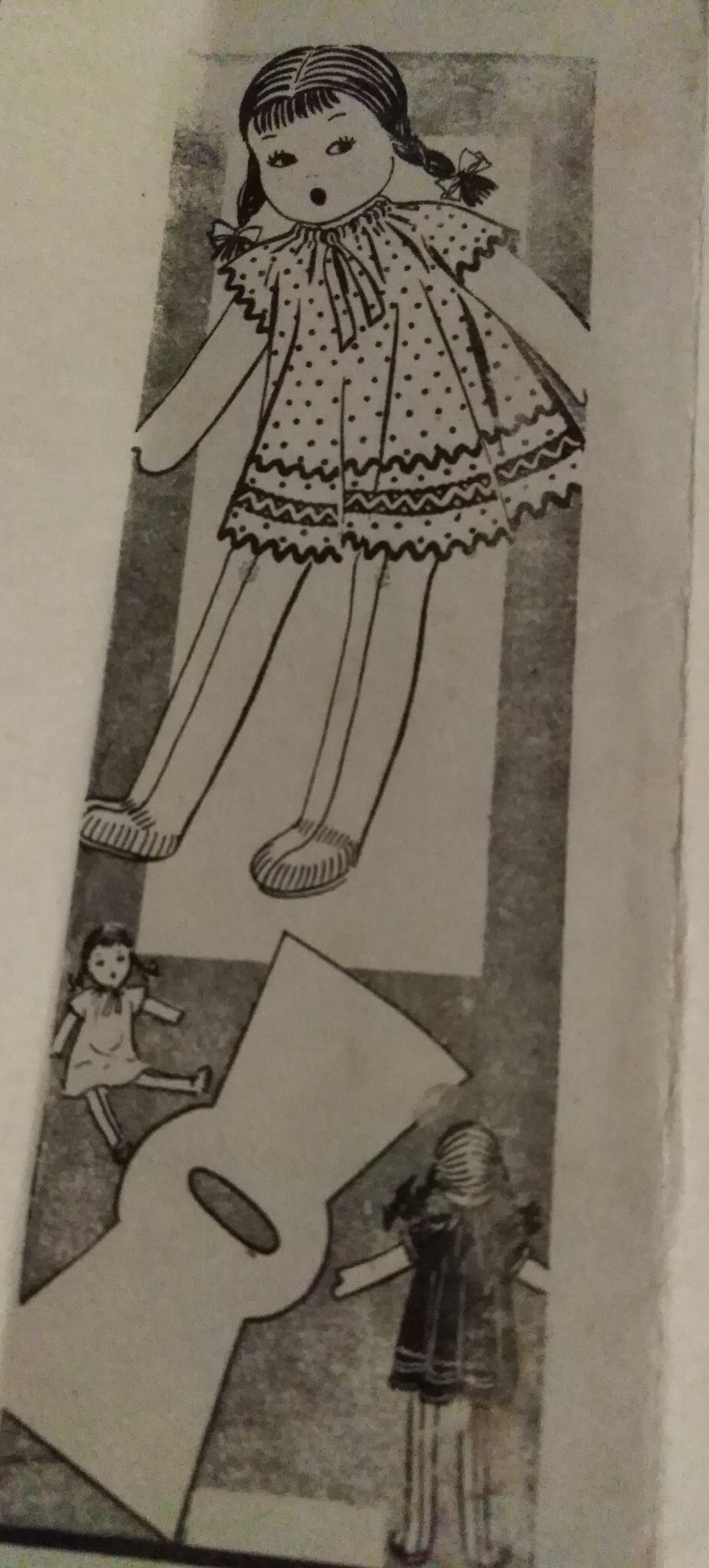 1930s 15 Inches Mail Order Rag Doll With Clothes Printed Sewing Pattern ...